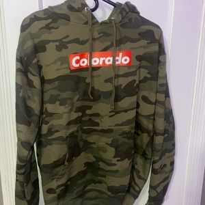 Supreme Box Logo Inspired Camo Hoodie Colorado